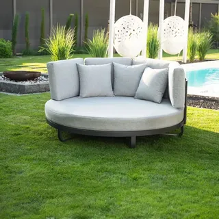 Home Deluxe Daybed Outdoor Florida Sonnenliege 170 x 67 x 0 cm Grau