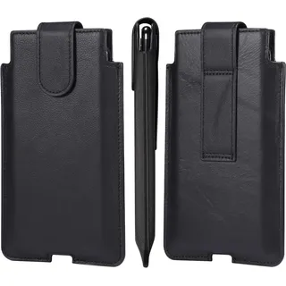 Handy Gürteltasche Herren Klein, Universal Handytasche Gürtel Herren, 7.2" Vertikal Leder Gürteltasche Pouch Herren Gürtelschlaufe Handytasche Hüfttaschen Handyhülle Brieftasche Geldbörse handtaschen