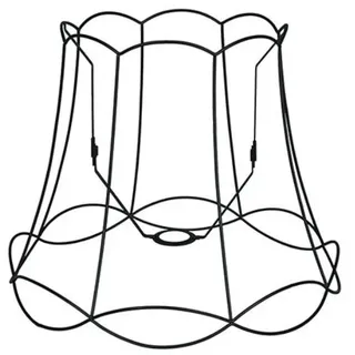 Qazqa Lampenschirm Granny frame schwarz