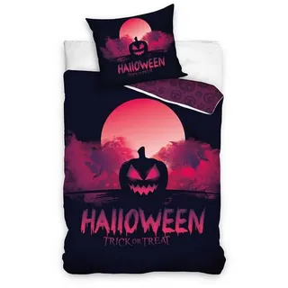 Carbotex Bettwäsche Halloween Bettwäsche 160 x 200 cm