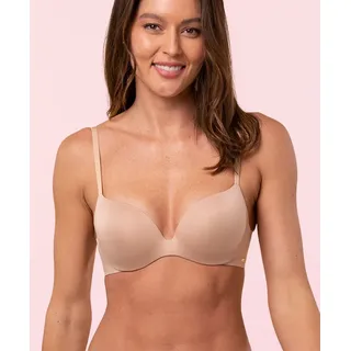 Royal Lounge Intimates T-Shirt-BH Royal Miracle Komplett nahtloses, integrierter Bügel, beige beige 85
