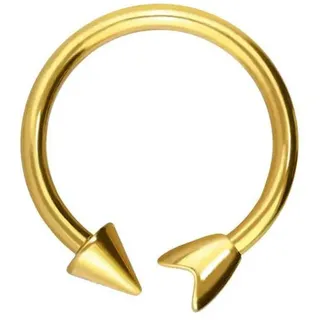 PIERCINGLINE Titan Hufeisenring mit Innengewinde PFEIL