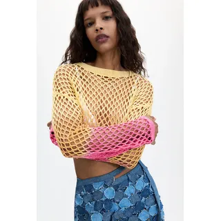Desigual, Häkeltop in Lochmuster, M, MATERIAL FINISHES, M
