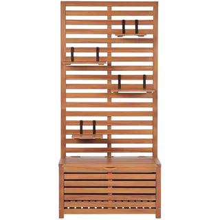 Beliani Matino 80 x 170 x 40 cm Hellbraun