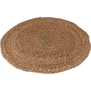 Teppich Ø 79,8 cm Rattan Natur