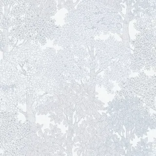 Bricoflor Waldtapete für Kinderzimmer und Schlafzimmer Skandinavische Tapete mit Bäumen in Weiß Grau Moderne Vliestapete mit Baum Muster