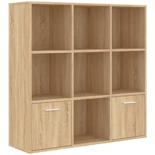 vidaXL Bücherregal 98 x 30 x 98 cm Braun