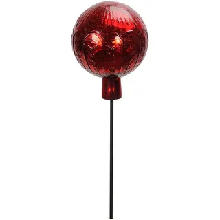 POSIWIO Gartenstecker ''Kugel'' in Rot - (H)21 x Ø 15 cm