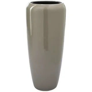 Flingora Bodenvase Cleo, mit Einsatz - Fiberglas - Indoor & Outdoor - Taupe - Höhe 75 cm beige Ø 34 cm x 75 cm