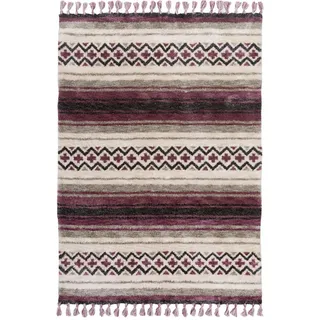 Gino Falcone Tuftteppich, Beere, Textil, Rauten, Rechteckig, 160x230 cm, Teppiche & Böden, Teppiche, Hochflorteppiche & Shaggys