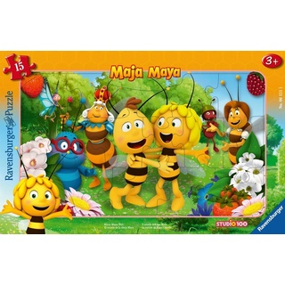 Ravensburger Kinderpuzzle - 06121 Biene Majas Welt - Rahmenpuzzle Für Kinder Ab 3 Jahren  Mit 15 Teilen