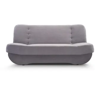 mb-moebel Möblo Schlafsofa Grau, Holz, 192x90x87 cm, Wohnzimmer, Sofas & Couches, Schlafsofas
