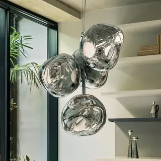 Tom Dixon Melt Pendelleuchte, LED 4-flammig, LEDC04CHEU+MES02CH#4,