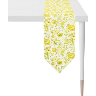 APELT Tischband 6911 SPRINGTIME, Frühjahrsdeko, Frühling (1-tlg), Digitaldruck gelb|grün|weiß