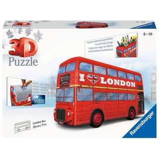 Ravensburger 3D-Puzzle 216 Teile Ravensburger 3D Puzzle Bus London 12534, 216 Puzzleteile