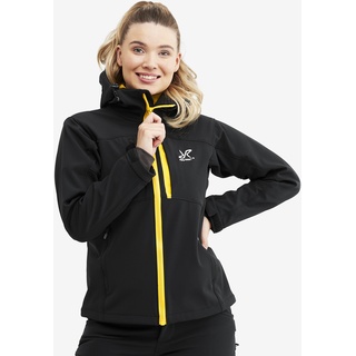 Hiball Jacket Damen Black/Yellow, Größe:XL - Damen > Jacken > Softshelljacken - Schwarz