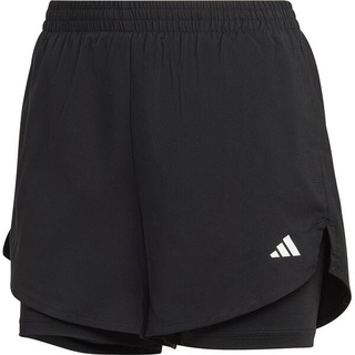 ADIDAS Damen Shorts AEROREADY Made for Training, BLACK/WHITE, M
