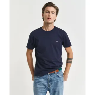 GANT Slim Shield Kurzarm-T-Shirt Evening Blue XL
