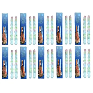 Hillfield® 20 Tropfkerzen Bunt Partykerzen Spitzkerzen Dekokerzen Bunte Tropfkerze (20 Stück, 10 Packs)