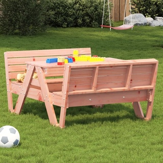 Design Picknicktisch für Kinder 88x122x58 cm Massivholz Douglasie, Gartentische 2024 Neu
