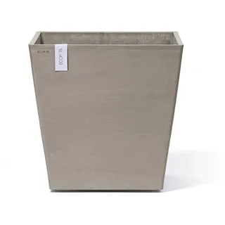 Ecopots Rotterdam 50,2 x 50,2 x 49,5 cm Braungrau
