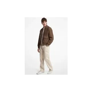 MK Bomberjacke aus Wildleder - Braun - Michael Kors - S