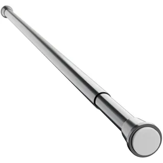 Teleskopstange Duschvorhangstange 190 - 300 cm schwarz ALU Klemmstange - Schwarz