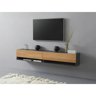 vogl möbelfabrik 1237 Lowboard 184 cm Grau Holzwerkstoff
