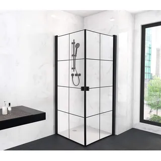 Aurlane Marwell Komplettdusche rechts 90 x 200 cm Duschwanne D648360641500