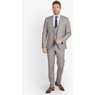 SteffenKlein Anzug Slim-Fit (3-tlg) beige 46