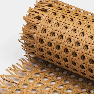 MZECH Natürliche Rattan Geflecht, Wiener Geflecht Meterware 35 x 100 cm, Rattan Meterware Gewebtes Rattan, Rattan Rolle für Caning-Projekte Heimwerker Schrank Stuhl Möbel(60x100cm)