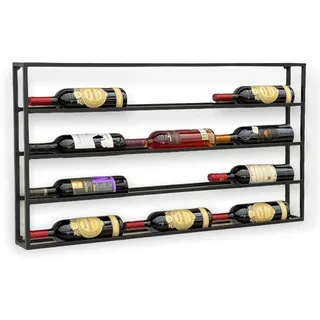 DanDiBo Ambiente Weinregal 100 x 55 x 9 cm Schwarz