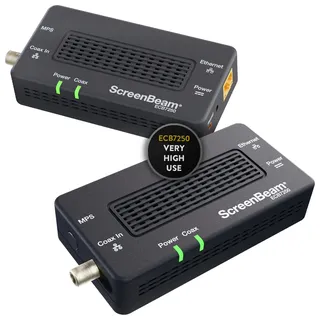 ScreenBeam Bonded MoCA 2.5 Netzwerkadapter für höchste Geschwindigkeit Internet, Ethernet Over Coax – Starter-Kit (Modell: ECB7250K02)