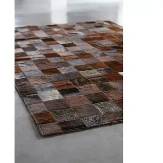 Esbeco Kuhfell Patchwork  (Braun, 100 % Echtfell, 180 x 120 cm)