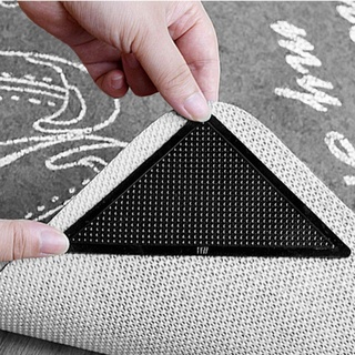 Diawell 4er-Set Teppich Anti Rutsch Unterlage Antirutschmatte Slip Pads wiederverwendbar