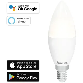 Hama WiFi LED-Lampe E14 4,5Watt Weiß dimmbar