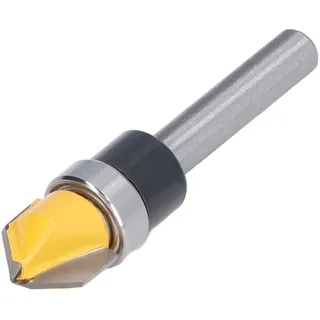 Bündigfräser Aus Hochfestem Stahl 45 Mit Ptfe-beschichtung, Für Schubladen, V-förmiges Schneidblatt 6 X 1/2