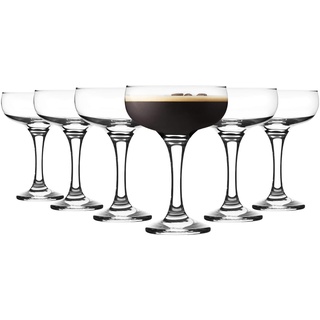 Rink Drink Espresso Martini -Brille - 235ml - Klar - Pack Von 6