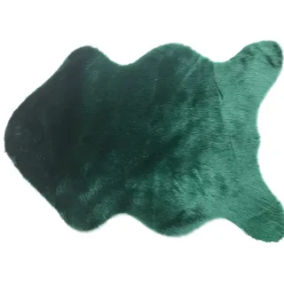 Kunstfell Schaffell Lammfell Teppich, Flauschig Faux Lammfell Schaffell Teppich für Stuhl Couch-Überzug, Schlafzimmer, Boden, Sofa, Wohnzimmer Grün