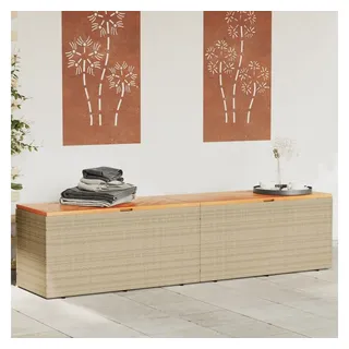 vidaXL Gartentruhe 220 x 50 x 54 cm Beige
