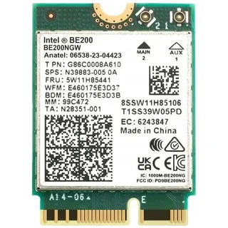 Intel BE200 (M.2 E Key), Netzwerkkarte