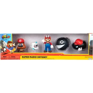 joojee GmbH Super Mario Mario Odyssey 5er Pack, 6 cm
