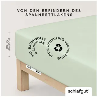 Baumwolle 180 x 200 - 200 x 220 cm green light