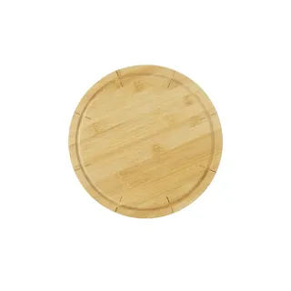KHG Pizzateller   , holzfarben , Holz , Maße (cm): H: 2  Ø: 33