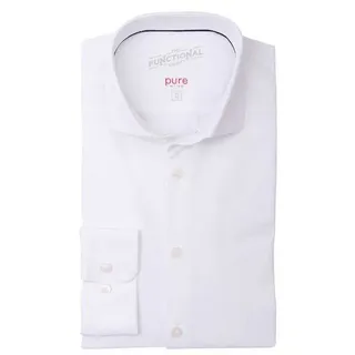 Hatico Langarmhemd uni regular fit (1-tlg) weiß sonstige | Regular | 38
