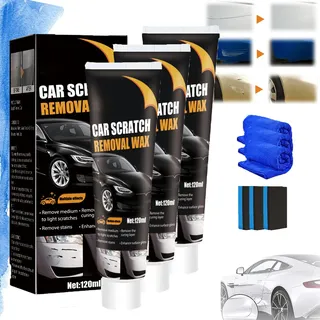 Car Scratch Repair Paste, Car Scratch Remover, Scratch Remover For Vehicles, Nanosparkle Cloth Car Scratch Remover, Car Paint Scratch Remover, Car Scratch Repair Wax (3)