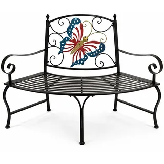 DanDiBo Ambiente Baumbank Halbrund 140 x 60 x 100 cm Braun