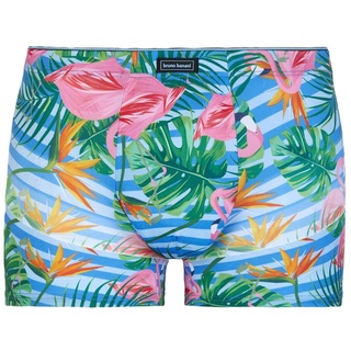 Bruno Banani Herren Shorts - SUMMER VIBES, Boxershorts, Pants, Stretch, Print Mehrfarbig M