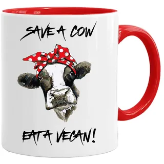 Lustiges Kuh-Tasse und Geschenkbox, Set mit Pärchen, Ehemann, Ehefrau, Geschenk, Freund, 313 ml