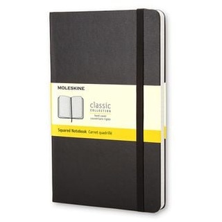 Moleskine Notizbuch, Pocket/A6, Kariert, Fester Einband, Schwarz